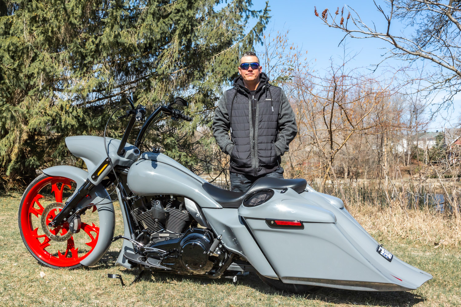 Moto Custom Harley RoadKing 2013