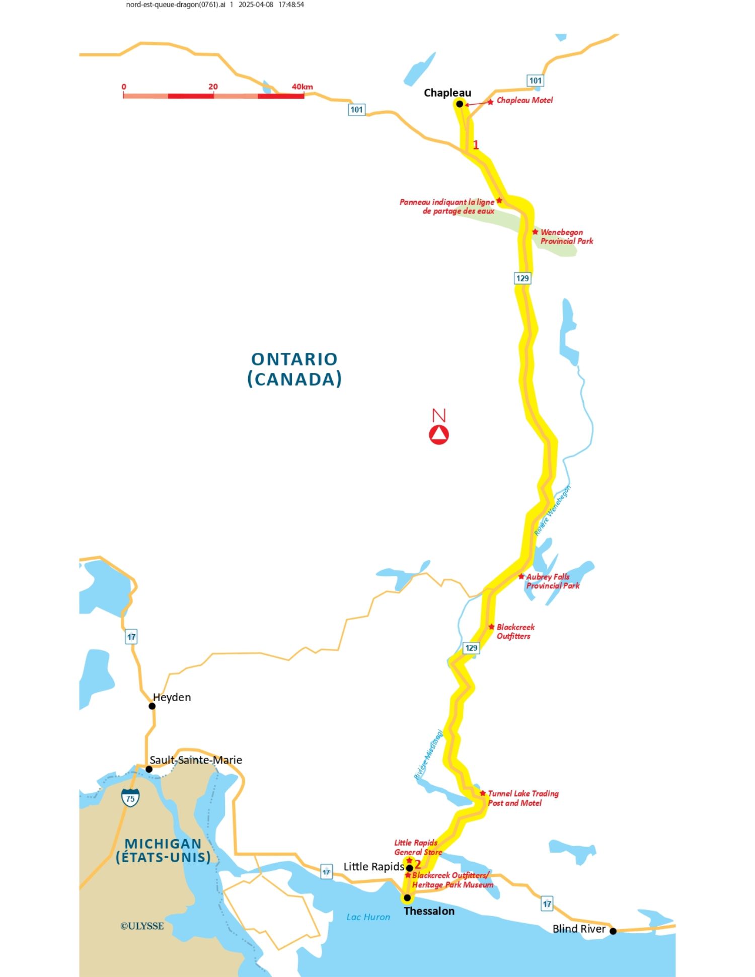 Carte du trajet