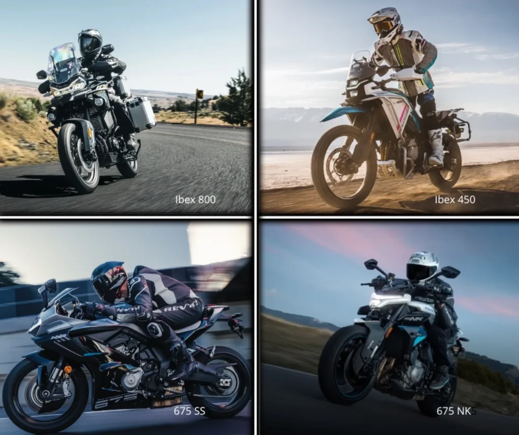 4 motos CFMOTO – grande taille