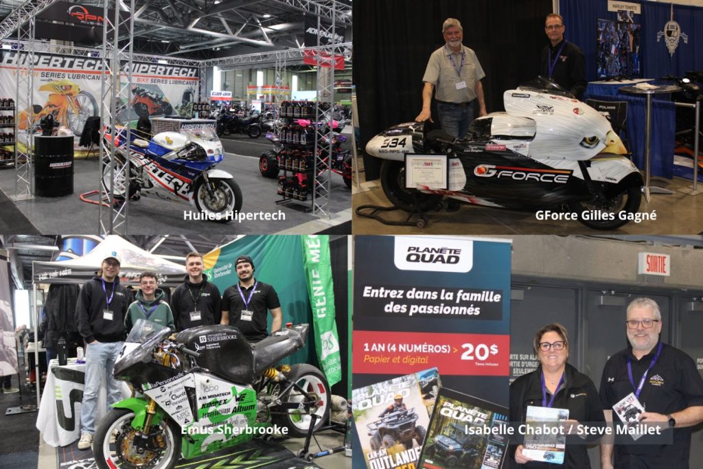 Beaucoup de volets afférents à la moto étaient présentés