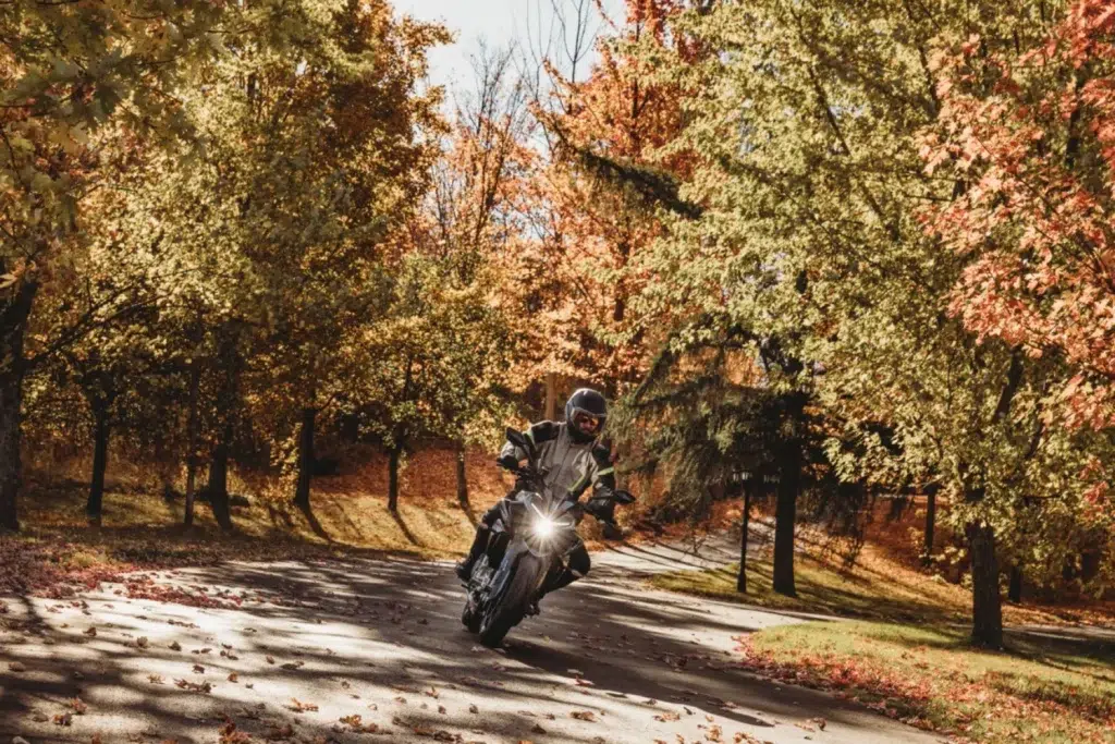 randonnée d’automne à moto